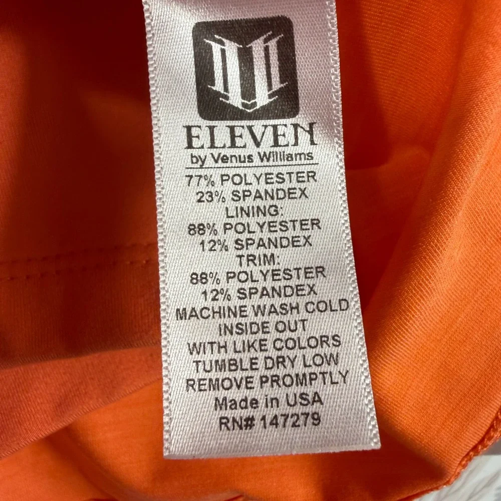 EleVen by Venus Williams Womens Tennis Skort Medium Geometric Print Orange Blue‎